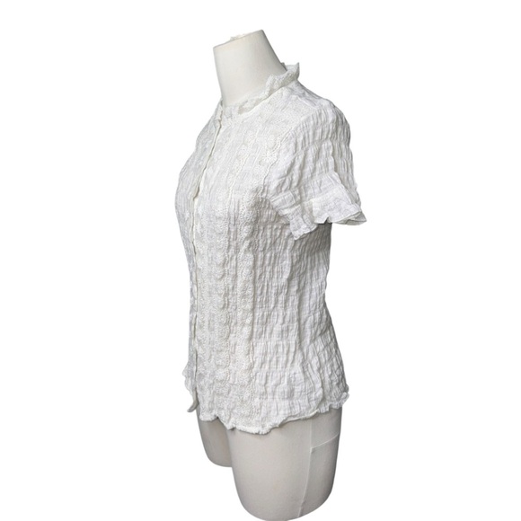 Hayden LA
Women's White Sybil Lace Button-Down Blouse in Medium - Picture 4 of 5